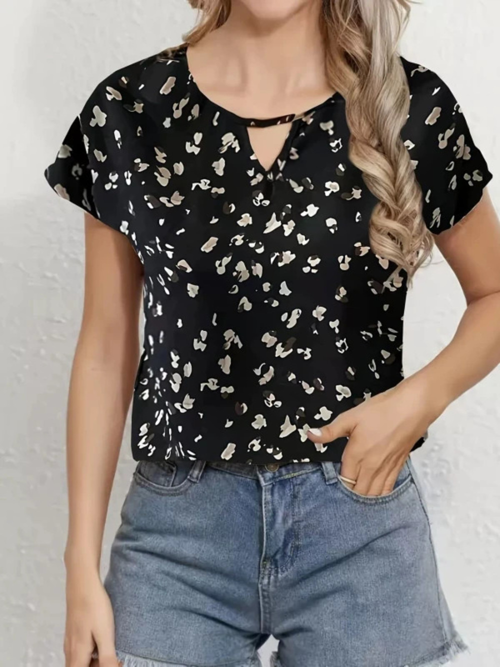 ZARA Youthful Creative Loose Fit Slimming Short Sleeve Print Tee